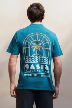 Wehkamp Kultivate regular T-shirt met backprint blauw aanbieding