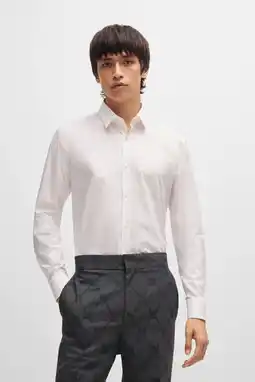Wehkamp HUGO zakelijk super slim overhemd wit aanbieding