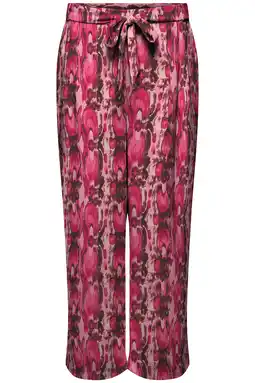 Wehkamp ONLY CARMAKOMA straight highwaist casual broek roze aanbieding