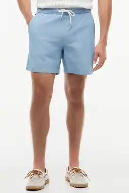 Wehkamp Tommy Hilfiger DOVER 6 PO CHAMBRAY regular casual short met linnen lichtblauw aanbieding