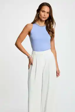 Wehkamp Morgan mouwloze top lila aanbieding