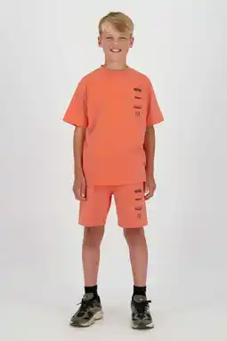 Wehkamp Raizzed relaxed regularwaist sweatshort oranje aanbieding