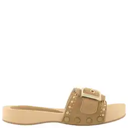 Wehkamp Colors of California HC.BAYLO5 suède slippers lichtbruin aanbieding