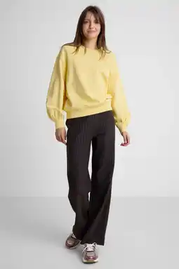 Wehkamp Anytime sweater lichtgeel aanbieding