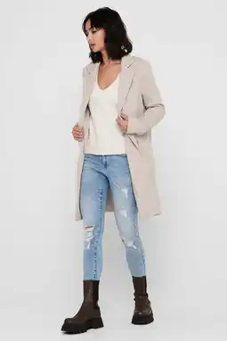 Wehkamp ONLY jas ONLCARRIE ecru aanbieding
