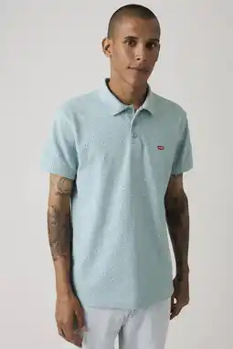 Wehkamp Levi's regular polo lichtblauw aanbieding