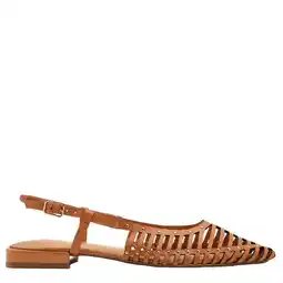 Wehkamp Gioseppo Jericho leren slingback loafers cognac aanbieding