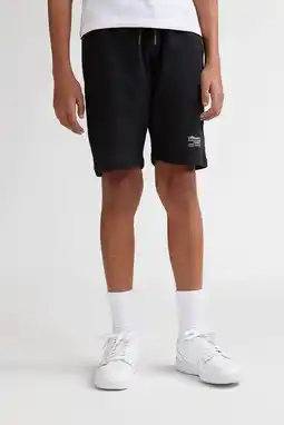 Wehkamp Petrol Industries regularwaist sweatshort zwart aanbieding
