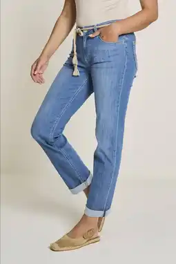 Wehkamp Para Mi highwaist loose fit jeans medium blue denim aanbieding