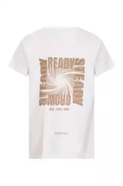 Wehkamp Retour Jeans T-shirt met backprint ecru aanbieding