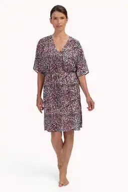 Wehkamp Cyell strandtuniek zwart/ecru/roze aanbieding