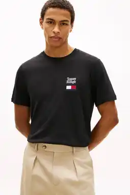 Wehkamp Tommy Hilfiger regular T-shirt zwart aanbieding