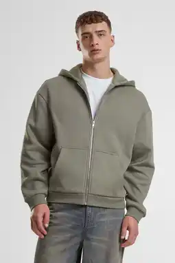 Wehkamp Urban Classics sweatvest lichtkaki aanbieding
