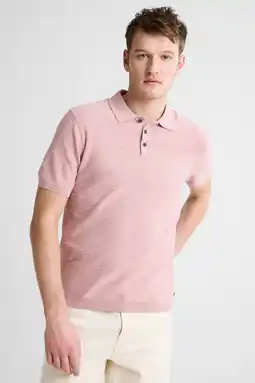 Wehkamp No Excess regular polo fijn gebreid roze aanbieding