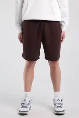 Wehkamp America Today regular fit sweatshort - bruin aanbieding