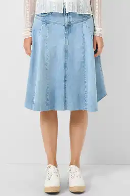 Wehkamp QS spijkerrok light blue denim aanbieding
