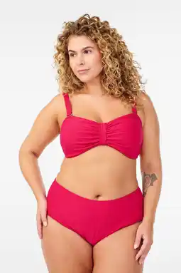 Wehkamp Zizzi high waist bikinibroekje Salina rood aanbieding