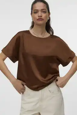 Wehkamp VERO MODA top donkerbruin aanbieding