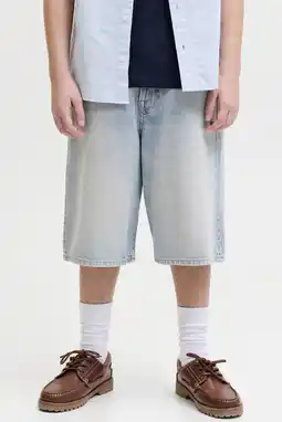 Wehkamp JACK & JONES JUNIOR baggy fit denim short - lichtblauw aanbieding