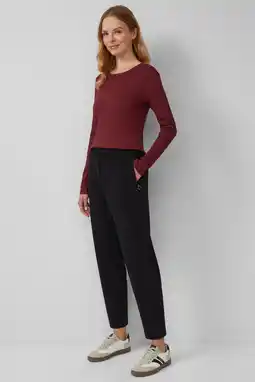 Wehkamp s.Oliver straight regularwaist casual broek zwart aanbieding