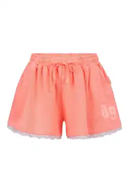 Wehkamp Retour Jeans relaxed regularwaist sweatshort oranje broderie aanbieding