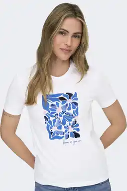 Wehkamp ONLY T-shirt wit aanbieding