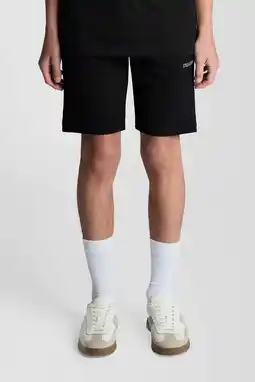 Wehkamp Lyle & Scott sweatshort zwart aanbieding