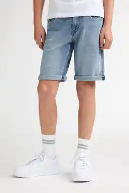 Wehkamp Petrol Industries regularwaist short medium blue denim aanbieding