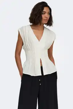 Wehkamp ONLY top ecru aanbieding