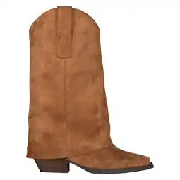 Wehkamp POSH by Poelman Blair cowboylaarzen met flap cognac aanbieding