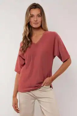 Wehkamp G-maxx top roze met glitter aanbieding