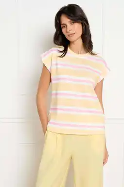Wehkamp LOLALIZA gestreept T-shirt geel aanbieding