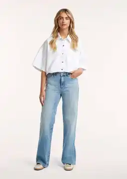 Wehkamp Circle of Trust maddy wide leg jeans medium blue denim aanbieding