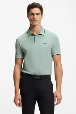 Wehkamp BOSS regular polo lichtgroen aanbieding