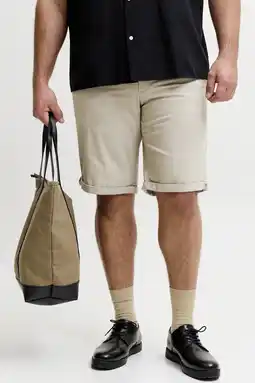 Wehkamp JACK & JONES PLUS SIZE JPSTBOWIE regular chino short beige aanbieding
