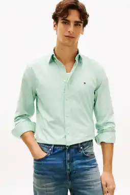 Wehkamp Tommy Hilfiger Regular casual overhemd mintgroen aanbieding
