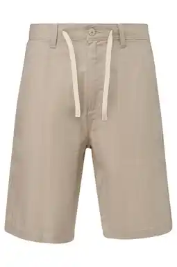 Wehkamp s.Oliver Big Size straight bermuda short met linnen beige aanbieding