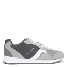 Wehkamp Tommy Hilfiger suède sneakers grijs aanbieding