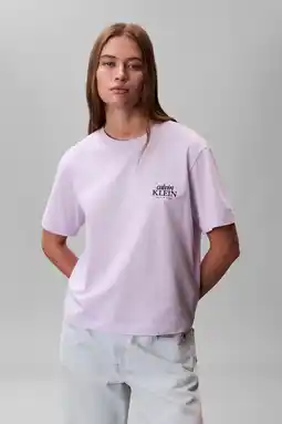 Wehkamp CALVIN KLEIN JEANS T-shirt lila aanbieding