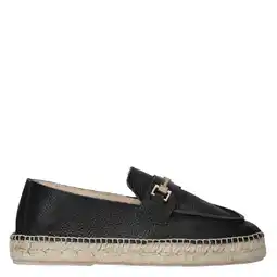 Wehkamp Fred de la Bretoniere leren espadrilles zwart aanbieding