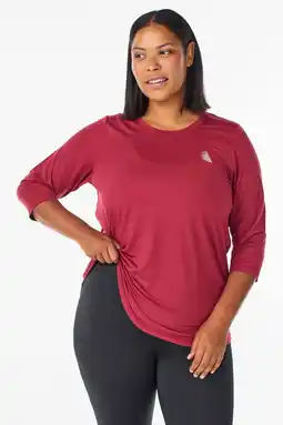 Wehkamp ACTIVE By Zizzi Plus Size sportshirt rood aanbieding