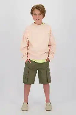 Wehkamp Vingino regularwaist cargo short groen aanbieding