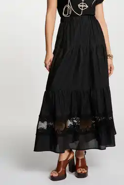 Wehkamp Morgan maxi rok zwart aanbieding
