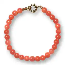 Wehkamp Bonnie Studios gold plated armband Noah peach aanbieding