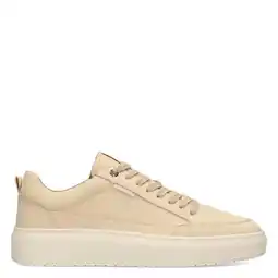 Wehkamp PS Poelman Enzo leren sneakers beige aanbieding
