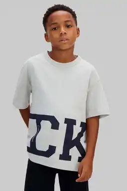 Wehkamp Calvin Klein T-shirt grijs melange aanbieding