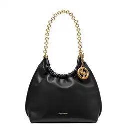 Wehkamp Michael Kors leren schoudertas Indie zwart aanbieding