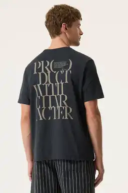 Wehkamp Garcia regular T-shirt met backprint donkerblauw aanbieding