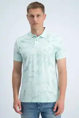 Wehkamp GABBIANO regular fit polo met print - lichtblauw aanbieding