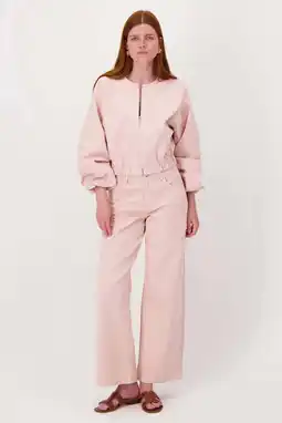 Wehkamp Zusss wide leg jeans lichtroze aanbieding